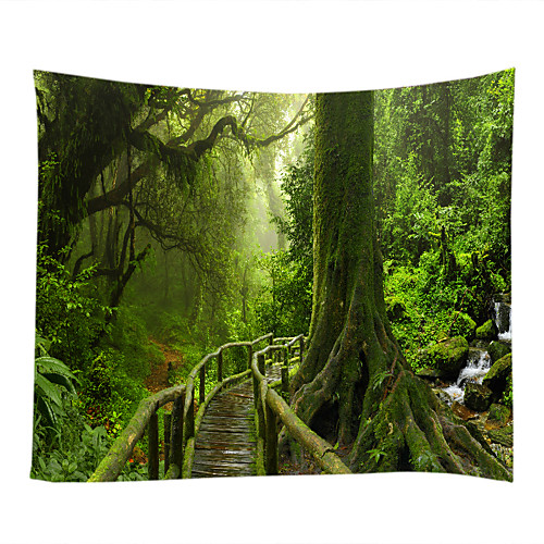 

Garden Theme Landscape Wall Decor 100% Polyester Contemporary Modern Wall Art, Wall Tapestries of