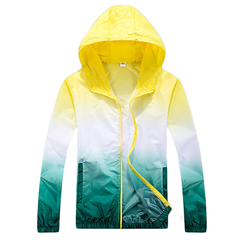 

Men's Women's Hiking Skin Jacket Hiking Jacket Hiking Windbreaker Outdoor Waterproof Windproof Sunscreen UV Resistant Hoodie Ultraviolet Resistant Jacket Top Camping / Hiking Hunting Fishing Orange