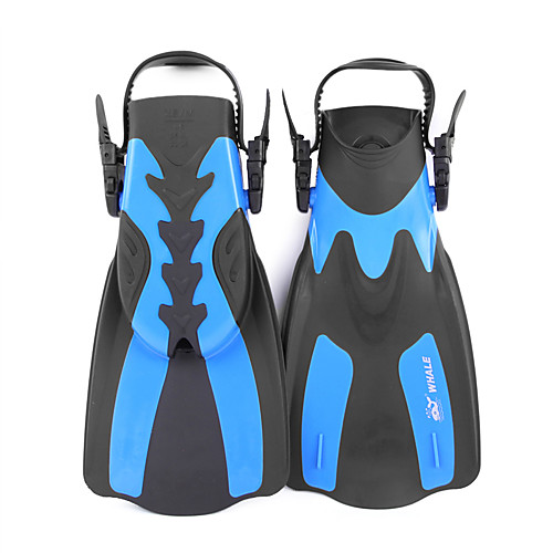 

WHALE Diving Fins Swim Fins Short Blade Adjustable Strap Swimming Diving Snorkeling Rubber - for Adults Yellow Navy Blue Red