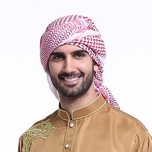 

Men's Polyester Hijab - Striped