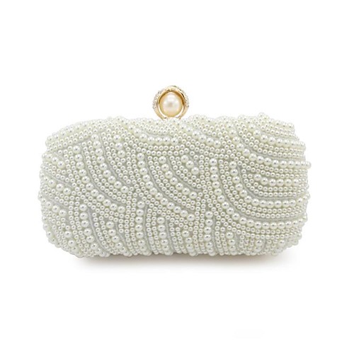 

Women's Beading Metal / PU Evening Bag White / Fall & Winter
