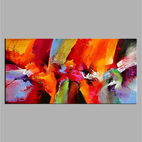 

Oil Painting Hand Painted Horizontal Abstract Modern Rolled Canvas (No Frame)