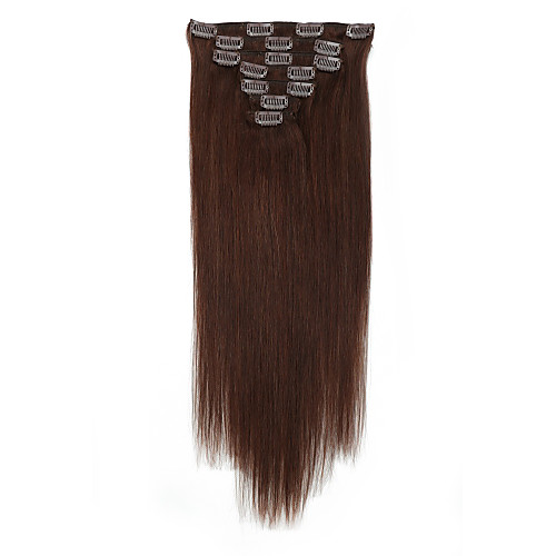 

Clip In Human Hair Extensions 7Pcs/Pack 70g/pack Medium Brown/Strawberry Blonde Medium Brown/Bleach Blonde Golden Brown/Bleach Blonde