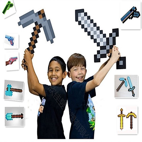 

Anime & Manga Simple PEVA 1 pcs Minecraft Toys Sword Pick Axe Party Favors, Science Gift Education Toys for Kids and Adults