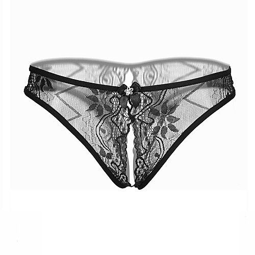 

Women's 1box Lace Sexy Ultra Sexy Panty - Normal, Jacquard Low Rise White Black Red One-Size