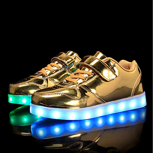 

Boys' Girls' Sneakers LED Comfort LED Shoes PU Little Kids(4-7ys) Big Kids(7years ) Casual Outdoor Walking Shoes Lace-up Hook & Loop LED White Black Blue Fall Spring