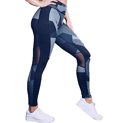 

Women's High Waist Yoga Pants 3D Leggings Breathable Quick Dry Nylon Zumba Gym Workout Running Sports Activewear Stretchy