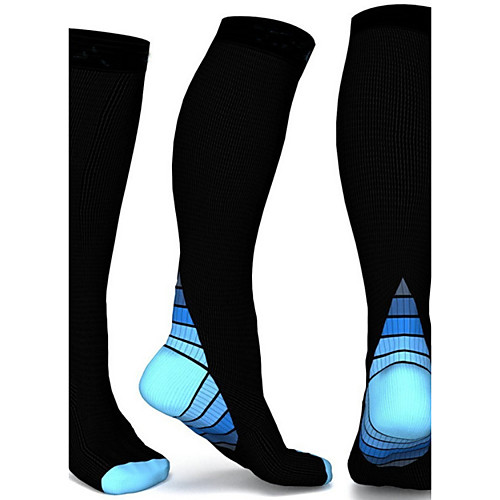 

Compression Socks Athletic Sports Socks Cycling Socks Men's Women's Cycling / Bike Bike / Cycling Breathable Sweat-wicking Comfortable 2 Pairs Color Block Nylon Grey Blue Pink S / M L / XL