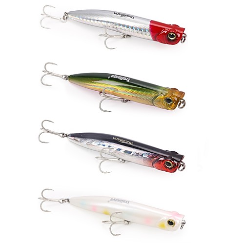 

1 pcs Fishing Lures Popper Floating Bass Trout Pike Bait Casting Spinning Jigging Fishing