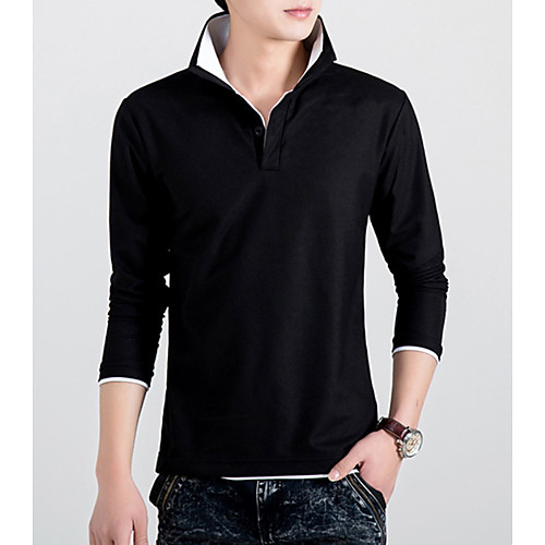 

Men's T shirt Solid Colored Short Sleeve Daily Tops Cotton Basic White Black Fuchsia