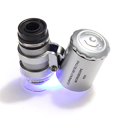 

60 X 10 mm Microscope Portable Camping / Hiking Everyday Use Plastics Metal