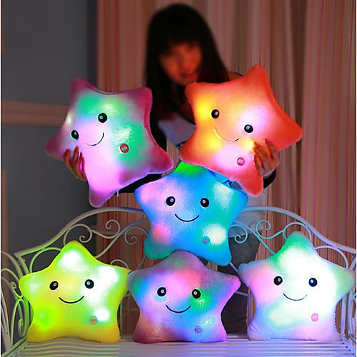 

Stuffed Animal Stuffed Animal Plush Toy Luminous pillow Led Light Pillow Start Shape Romance Lovely Comfy Girls' Perfect Gifts Present for Kids Babies Toddler