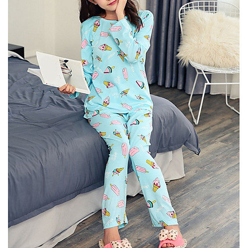 

Women's Shirt Collar Suits Pajamas Geometric