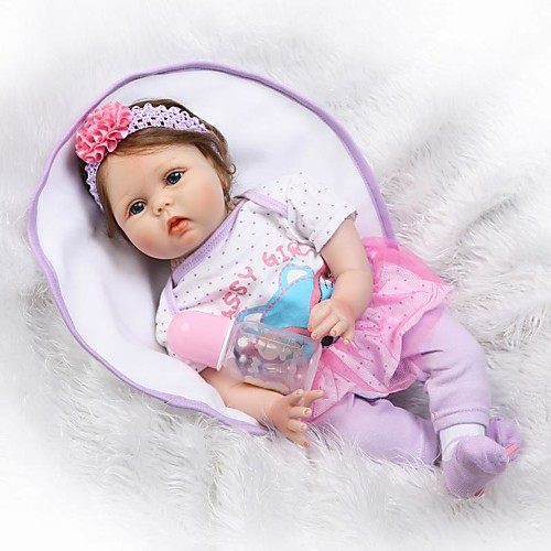 

NPKCOLLECTION 22 inch NPK DOLL Reborn Doll Baby Reborn Baby Doll Newborn lifelike Cute Child Safe Non Toxic with Clothes and Accessories for Girls' Birthday and Festival Gifts / Kid's