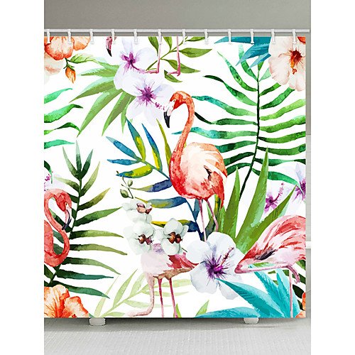 

Shower Curtains & Hooks Country Polyester Animal Machine Made Waterproof