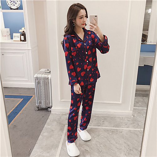 

Women's Square Neck Suits Pajamas - Print, Floral