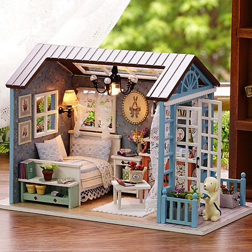 

Dollhouse DIY Miniature Model Dream House Creative Lovely DIY Romance Furniture Wooden Silicone Kid's Girls' Toy Gift / Parent-Child Interaction