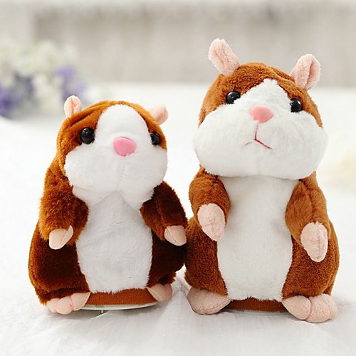 

1 pcs Stuffed Animal Plush Toy Mouse Hamster Cute Walking Talking Electric Repeats What You Say Vibrate Nods Imaginative Play, Stocking, Great Birthday Gifts Party Favor Supplies Kid's