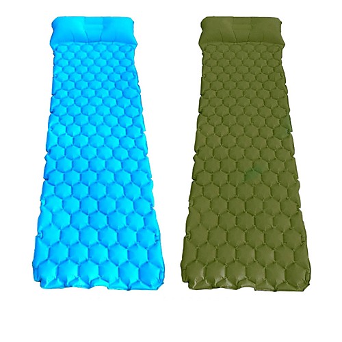 

Sleeping Pad Inflatable Sleeping Pad Air Pad Outdoor Camping Portable Lightweight Ultra Light (UL) TPU Nylon Camping / Hiking / Caving Traveling for 1 person All Seasons Dark Blue Army Green Blue