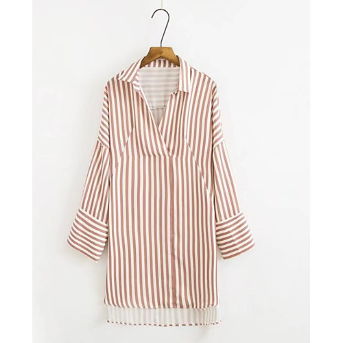 

Women's Shirt Long Sleeve Daily Tops Streetwear Khaki