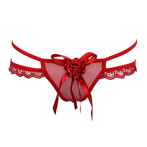 

Women's 1box Lace Sexy Ultra Sexy Panty - Normal, Jacquard White Black Red One-Size