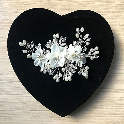 

Imitation Pearl / Rhinestone / Alloy Headpiece / Hair Clip with Rhinestone / Imitation Pearl / Floral 1pc Wedding Headpiece