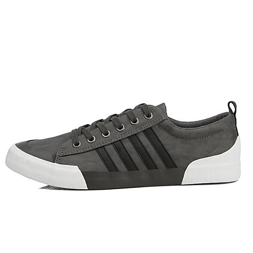 

Men's Sneakers Comfort Casual PU Black Brown Gray Fall Spring