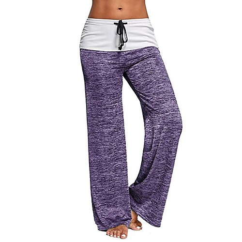 

Women's Drawstring Yoga Pants Cotton Zumba Running Fitness Pants / Trousers Bottoms Activewear Breathable Quick Dry Micro-elastic