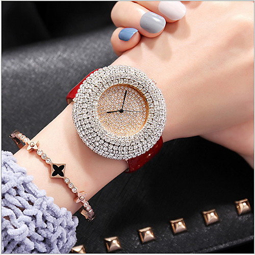 

Women's Luxury Watches Pave Watch Analog Quartz Ladies Casual Watch / Genuine Leather