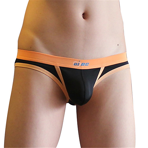

Men's Basic Boxers Underwear / Briefs Underwear - Normal, Solid Colored Mid Rise White Black Orange M L XL / Summer