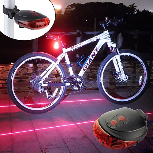

Laser Bike Light Rear Bike Tail Light Safety Light LED Mountain Bike MTB Bicycle Cycling Waterproof Portable Alarm Warning Rechargeable Battery 300 lm Batteries Powered Red Blue Cycling / Bike