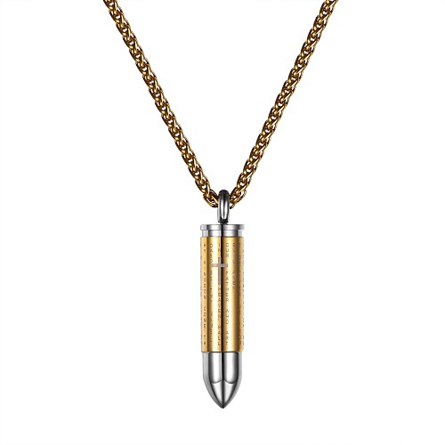 

Men's Women's Pendant Necklace Fashion Stainless Steel Black Gold Silver 55 cm Necklace Jewelry For Daily