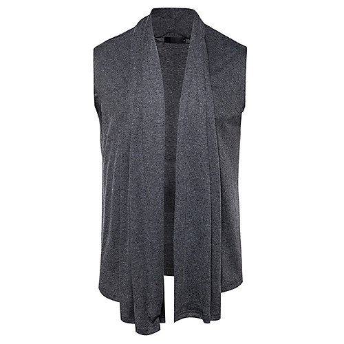 

Men's Active Solid Colored Cardigan Cotton Sleeveless Slim Regular Sweater Cardigans V Neck Spring Fall White Black Wine / Sports