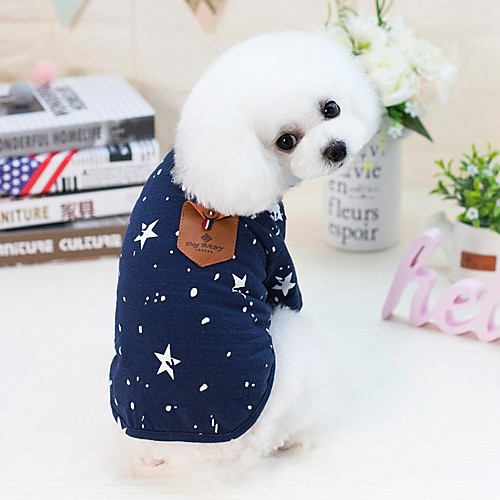 

Dogs Cats Pets Shirt / T-Shirt Dog Clothes Dark Blue Gray Costume Dalmatian Beagle Pug Cotton / Polyester Dot Stars Letter & Number Japan and Korea Style Fashion S M L XL XXL