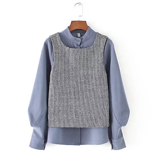 

Women's Shirt Solid Colored Long Sleeve Daily Tops Active Blushing Pink Gray