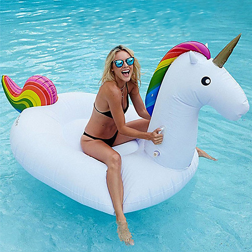 

Inflatable Pool Float Donut Pool Float Inflatable Pool Outdoor PVC / Vinyl Summer Unicorn Pool 1 pcs All Summer Water Play Toys for Kids Babies and Toddlers / Kid's