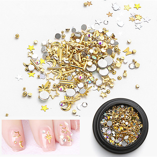 

1 / box Sequins For Fashionable Design / Creative nail art Manicure Pedicure Metallic / Fashionable Jewelry Daily Wear