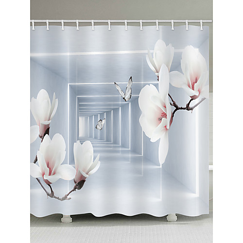 

Shower Curtains & Hooks Casual Modern Polyester Novelty Machine Made Waterproof Bathroom