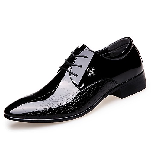 

Men's Oxfords Formal Shoes Business Casual Office & Career Faux Leather Black Fall Spring / Sequin