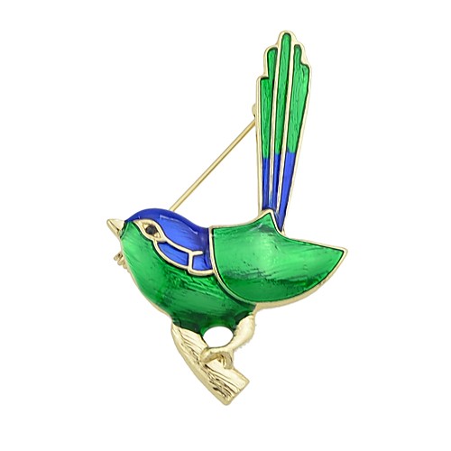 

Women's Brooches Bird Ladies Basic Fashion Brooch Jewelry Green For Party / Evening Daily Date Holiday