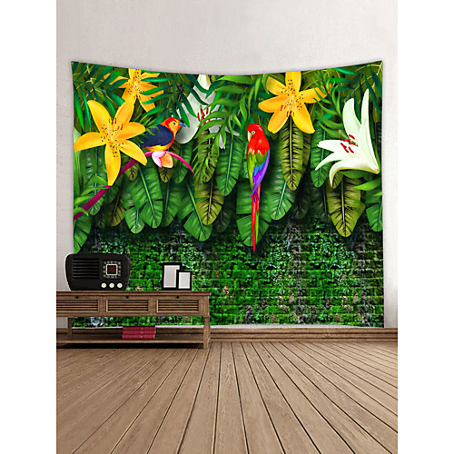 

Garden Theme Animals Wall Decor 100% Polyester Contemporary Modern Wall Art, Wall Tapestries Decoration