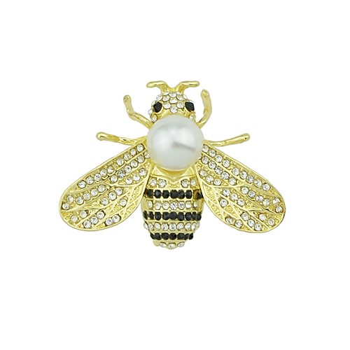 

Women's Pearl Brooches Bee Ladies Basic Fashion Brooch Jewelry Gold For Daily Date