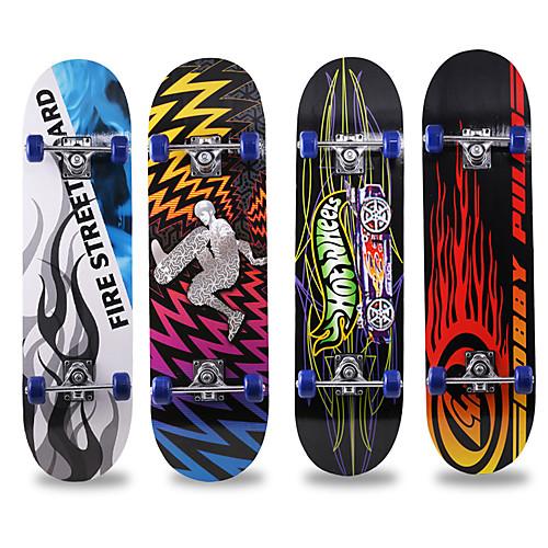 

31 Inch Standard Skateboards Maple City Anti-Slip Blue / Black / Red / Blue / White