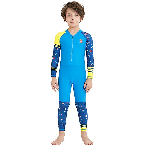 

Boys' Rash Guard Dive Skin Suit Nylon Spandex Diving Suit SPF30 UV Sun Protection Quick Dry Full Body Front Zip - Swimming Diving Surfing Patchwork Autumn / Fall Spring Summer / Stretchy / UPF50