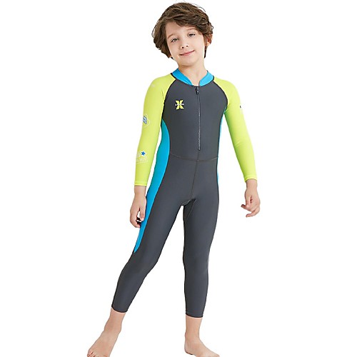 

Boys' Rash Guard Dive Skin Suit Spandex Diving Suit SPF30 UV Sun Protection Quick Dry Full Body Front Zip - Swimming Diving Surfing Patchwork Autumn / Fall Spring Summer / Stretchy / UPF50