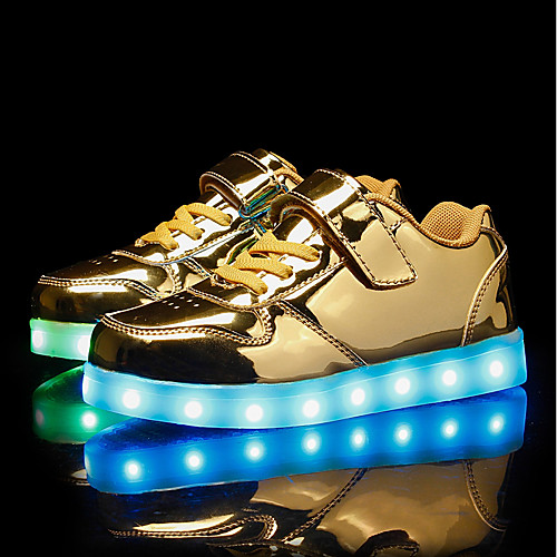 

Boys' Girls' Sneakers LED LED Shoes USB Charging PU Kid's Little Kids(4-7ys) Big Kids(7years ) Wedding Casual LED Dusty Rose Gold Silver Spring / TR