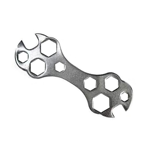 

Bike Multi Purpose Hexagon Wrench Portable Nondeformable Multifunctional For Road Bike Mountain Bike MTB Cycling Bicycle Carbon Steel Silver