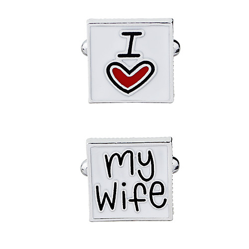 

Cufflinks European Fashion Alloy Brooch Jewelry Silver For Wedding Formal