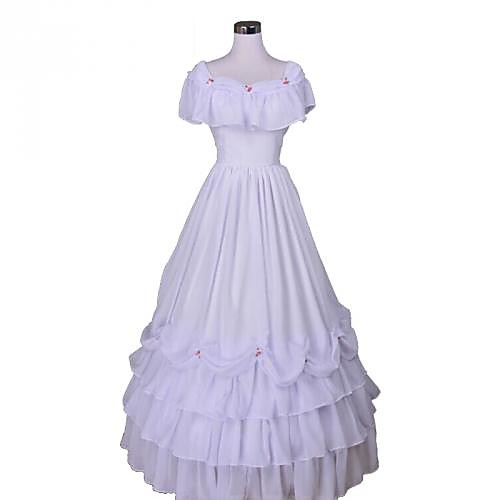 

Maria Antonietta Vacation Dress Prom Dress Japanese Cosplay Costumes White