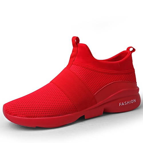 

Men's Unisex Sneakers Comfort Shoes Light Soles Athletic Casual Running Shoes Walking Shoes Knit Net White Black Red Fall Summer